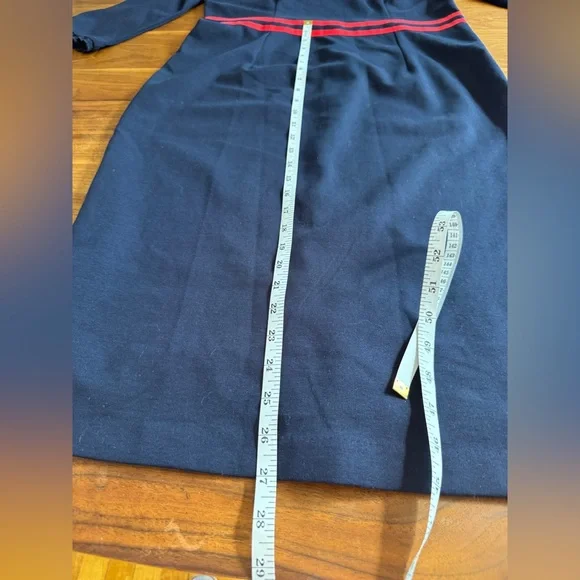 NWT Boden Annette Ponte Navy & Red Dress w 3/4 Sleeves Sz 10 US Dress like Kate! - Picture 9 of 15